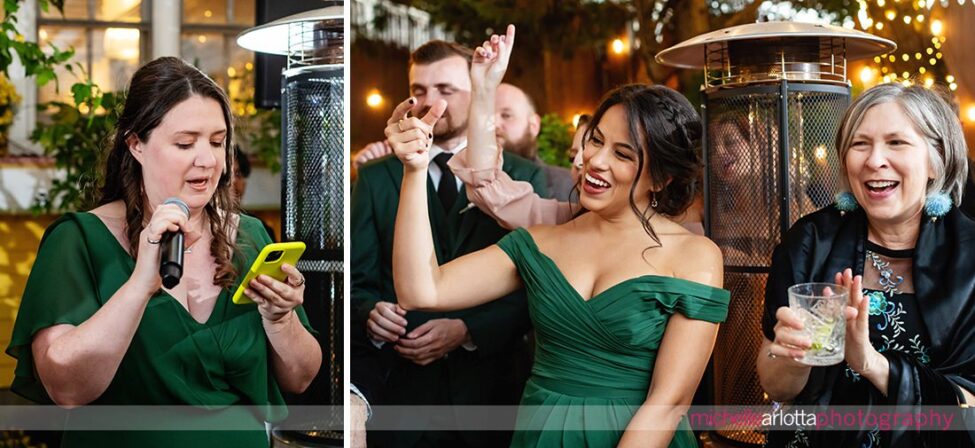 toasts at LBI New Jersey wedding