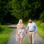 spring engagement session