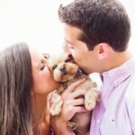 NJ engagement session with dog