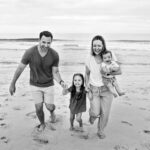 black and white candid family photography lbi