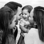 black and white candid family photography lbi