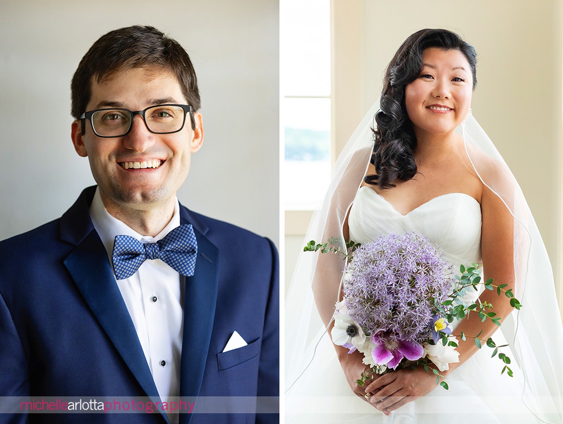 Lake Mohawk Country Club nj wedding bride and groom portrait