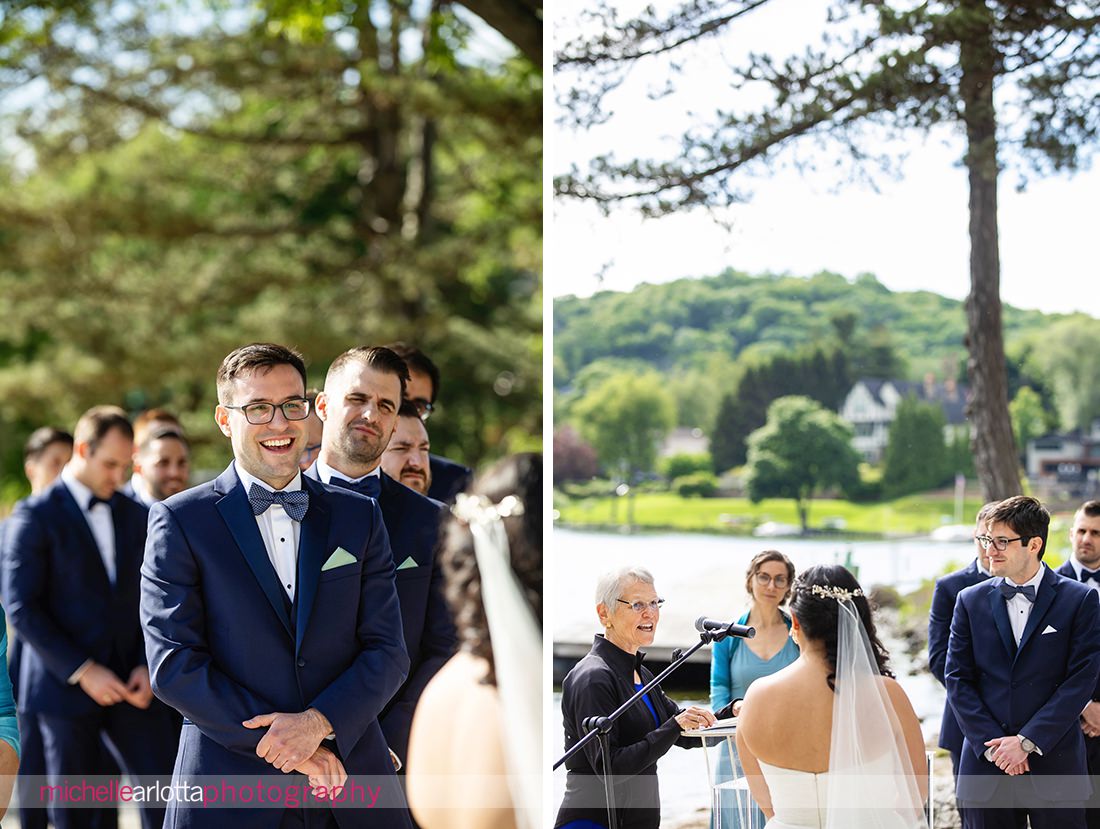 Lake Mohawk Country Club wedding ceremony