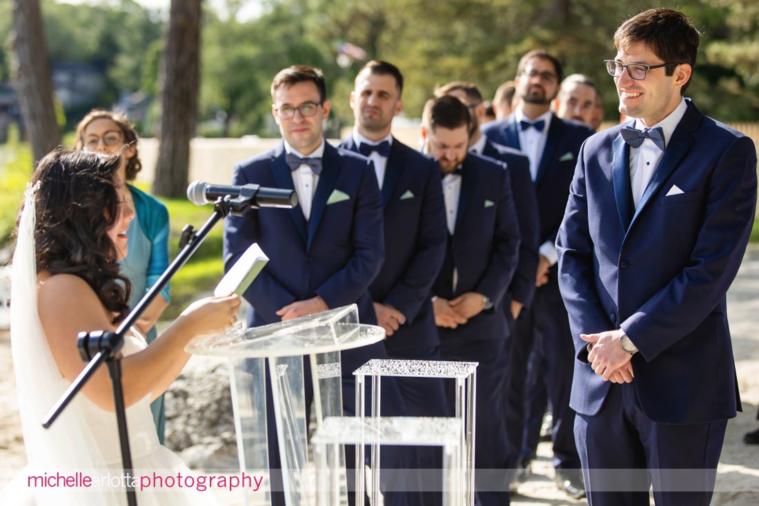 Lake Mohawk Country Club wedding ceremony