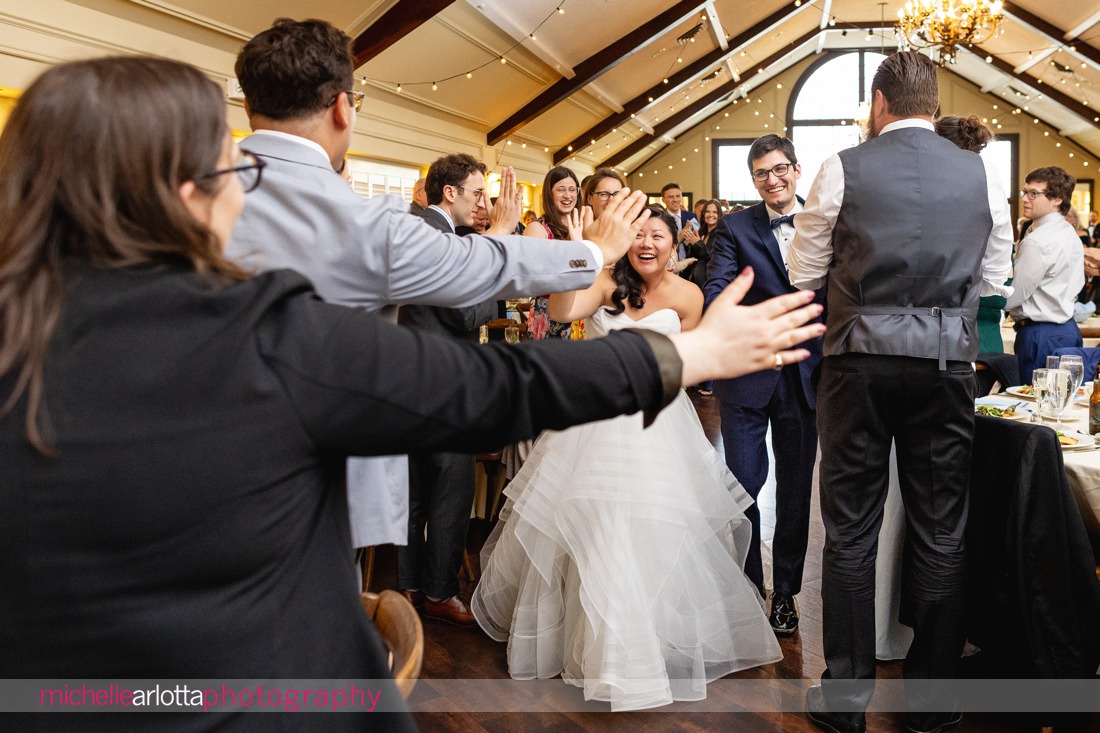 Lake Mohawk Country Club spring lakeside wedding reception NJ