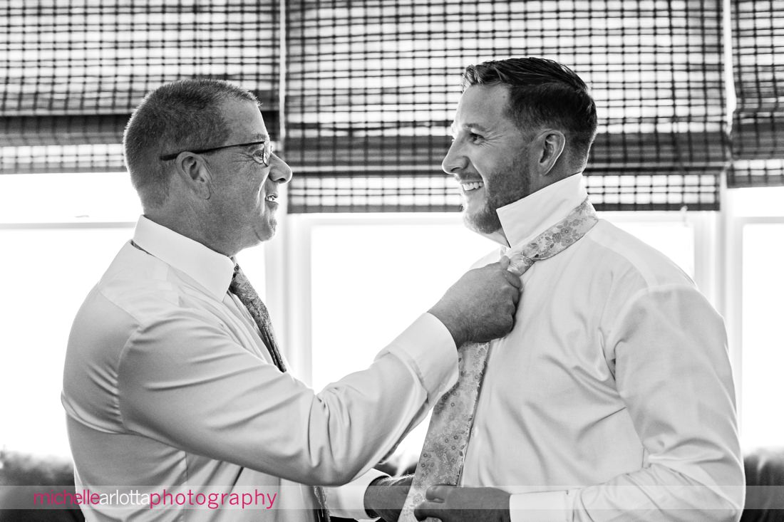 New Jersey wedding groom prep