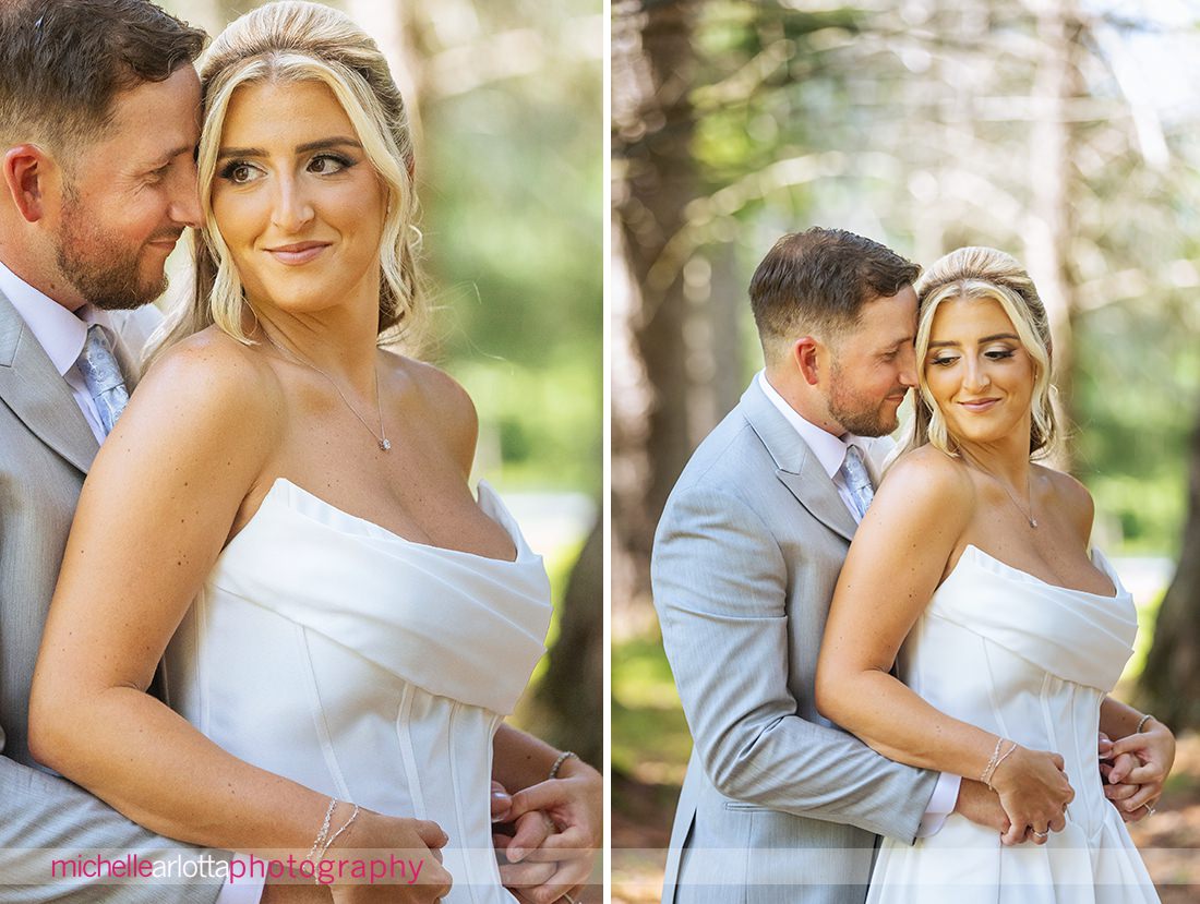 Perona Farms summer wedding bride and groom portraits