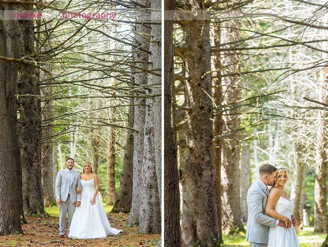 Perona Farms summer wedding New Jersey bride and groom portraits
